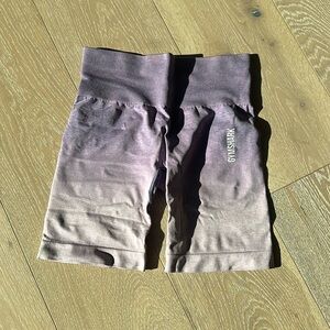 GYMSHARK purple ombré shorts (Size S)